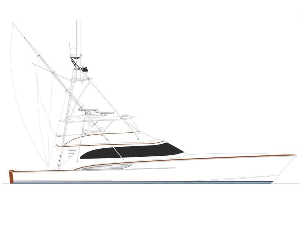 Jarrett Bay Boatworks 90 digital render