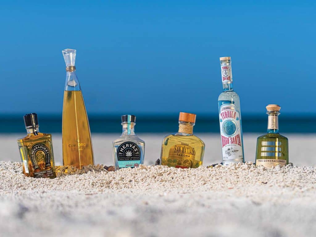 a lineup of the best tequilas.