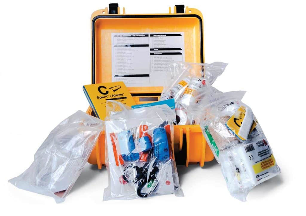 A supplied medical kit.