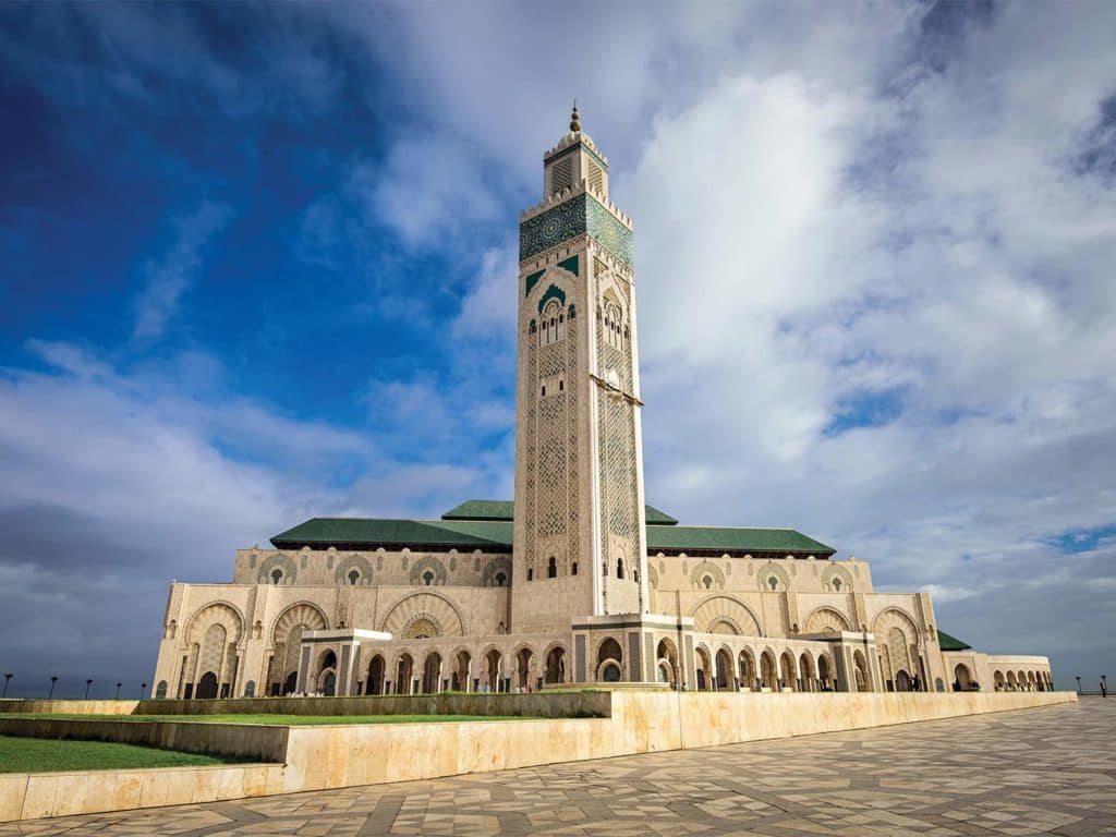 An ornate mosque in Morocco