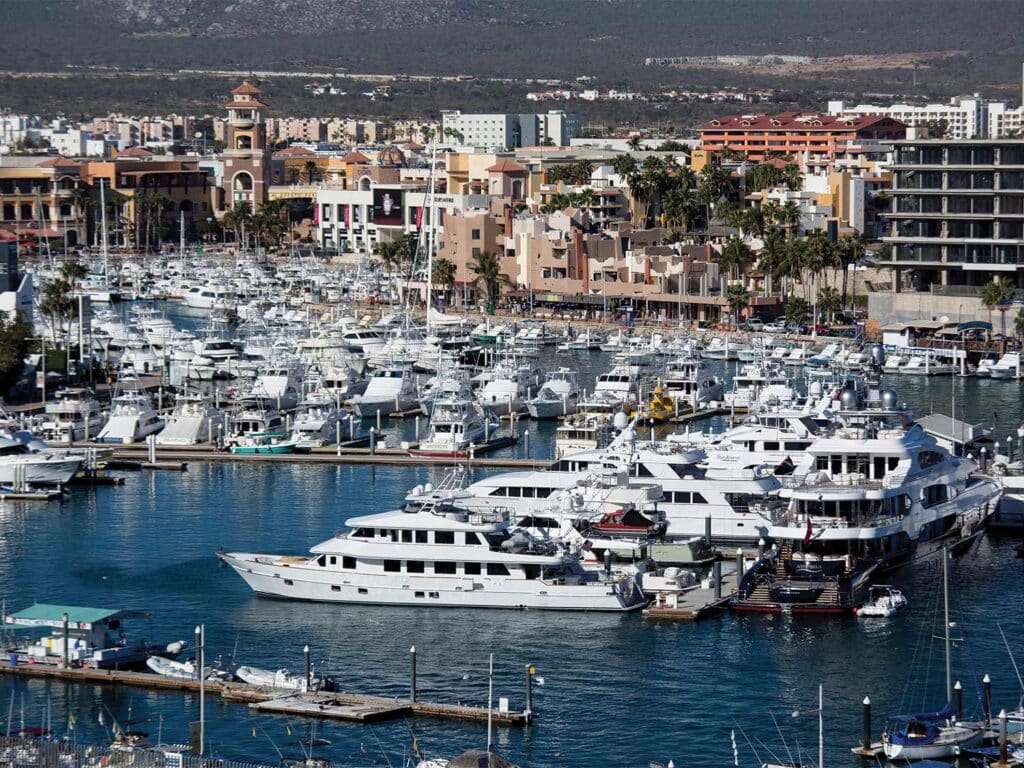 An aerial view of Los Cabos in the Baja Peninsula.