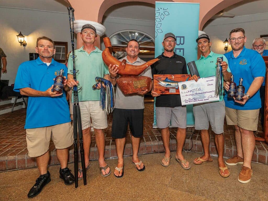 Team Lunatico at the 2023 Bermuda Triple Crown Awards Ceremony.