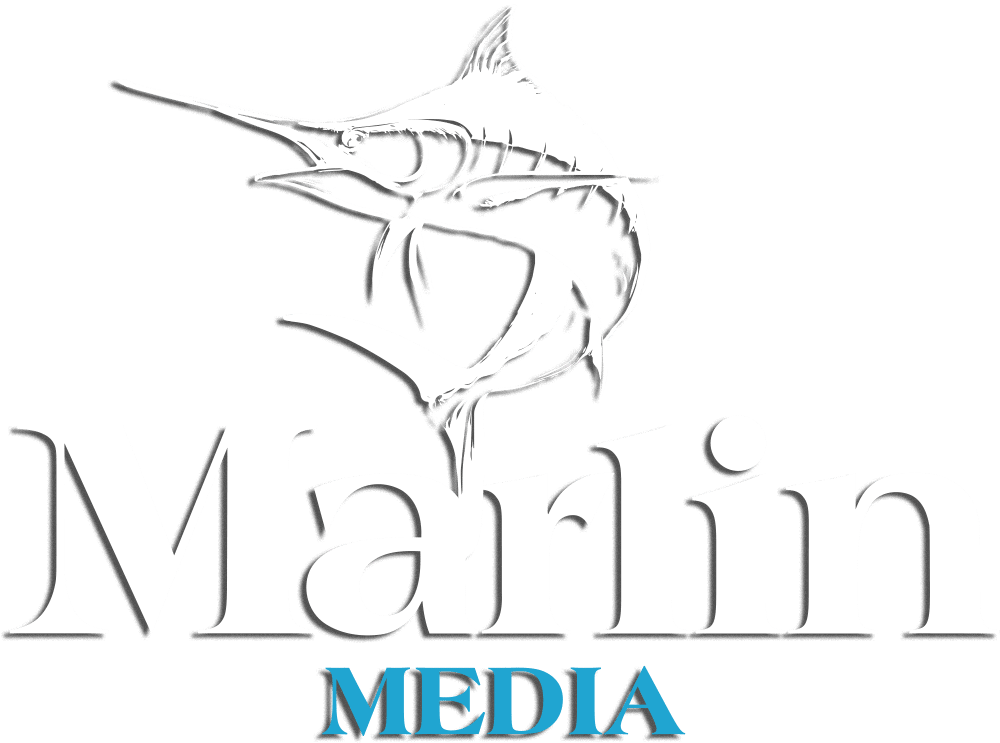 Marlin Media logo in white