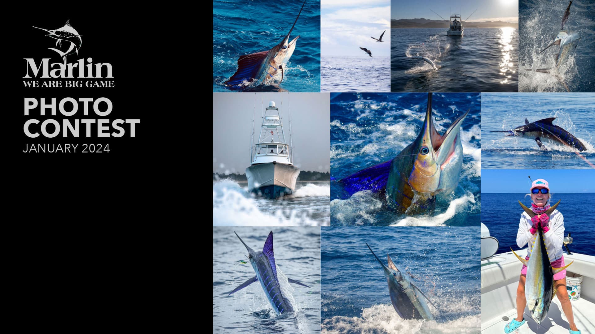 Marlin January 2024 Photo Contest featuring a collage of winner photos.