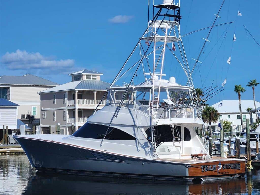 A sport-fishing team ready for a day of fishing.