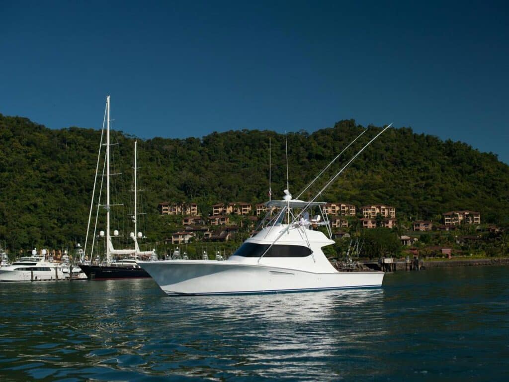 The Tijereta sport-fishing boat near the Los Suenos marina.