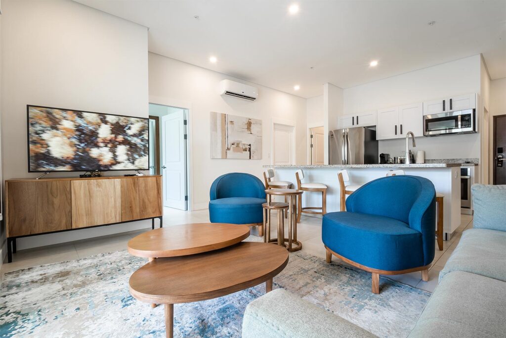 Marina Flamingo villa living room