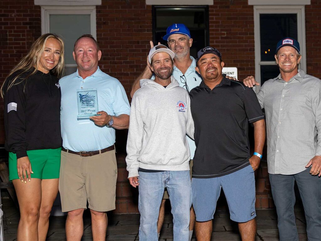 Team ChaCha at the docks of the 2025 Charleston Billfish Invitational.