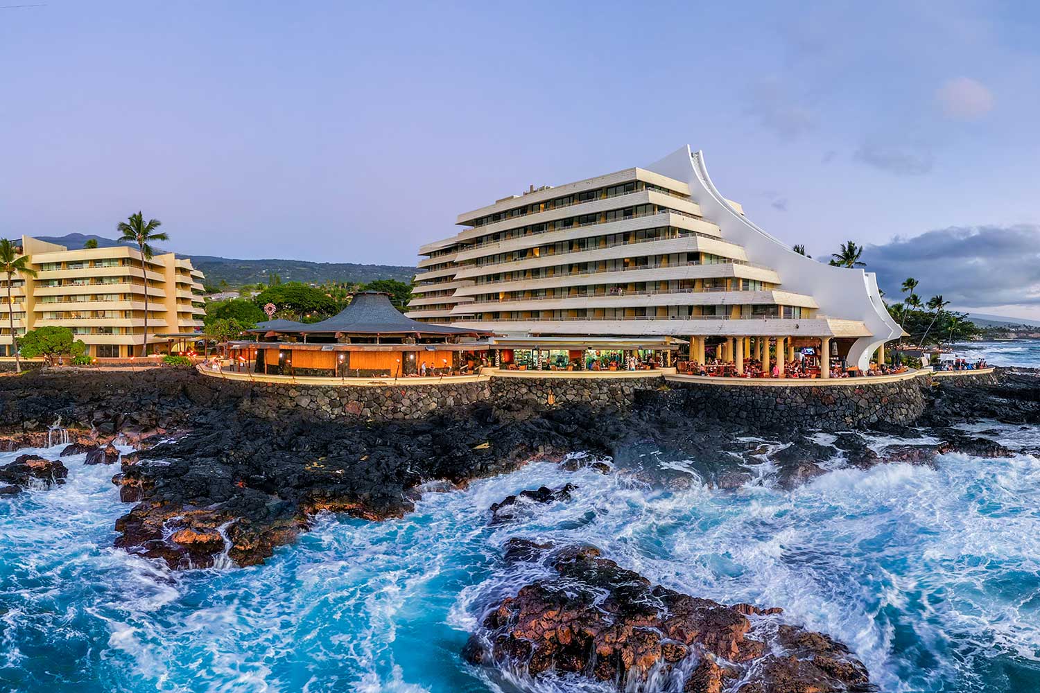 Royal Kona Resort exterior and ocean
