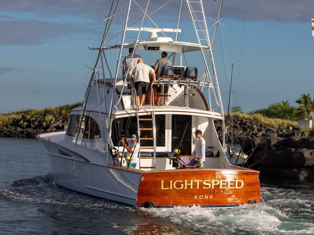 Team Lightspeed on the water.