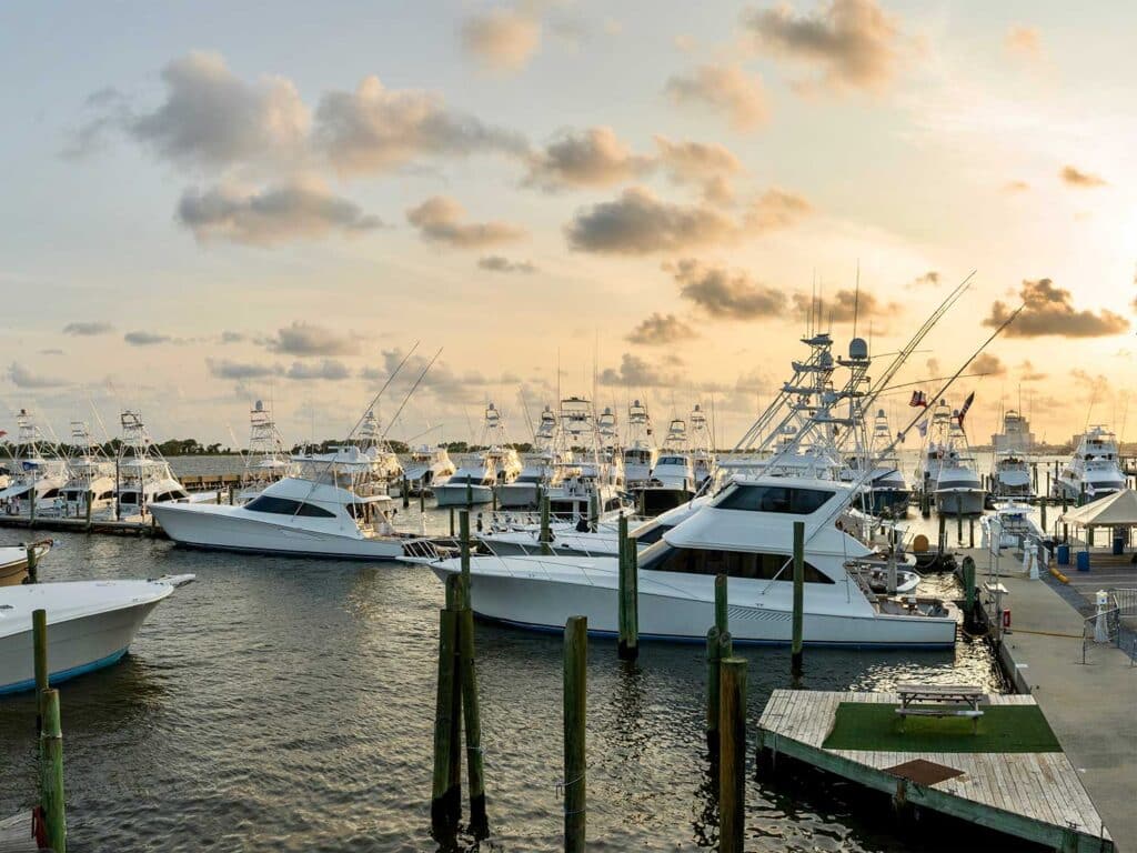View of a Biloxi marina