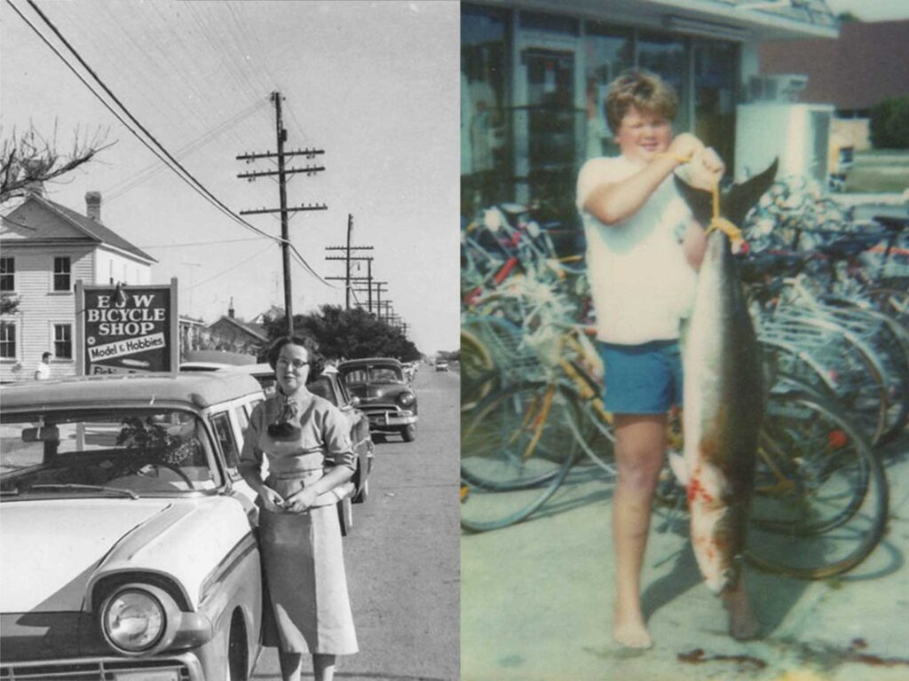 Old photographs of EJW Bicycle shop
