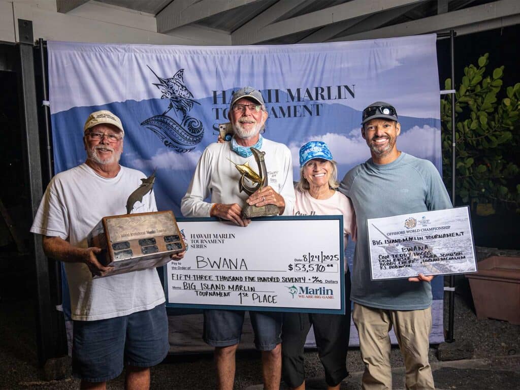 Team Bwana at the 2025 HMTS Big Island Marlin Tournament
