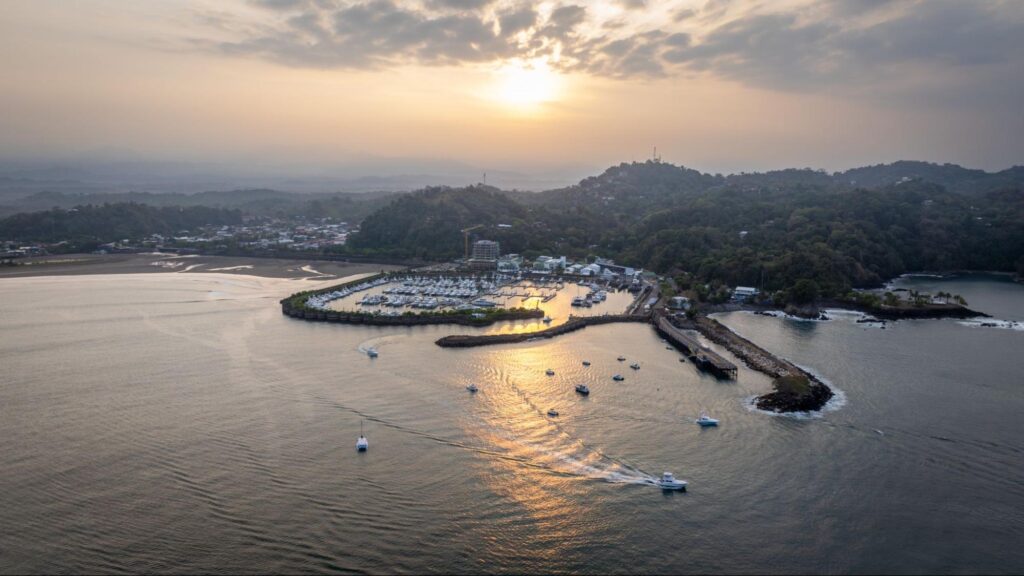 Aerial view of Quepos Costa Rica