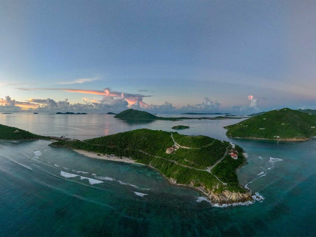 Aerial view of the North Drop.