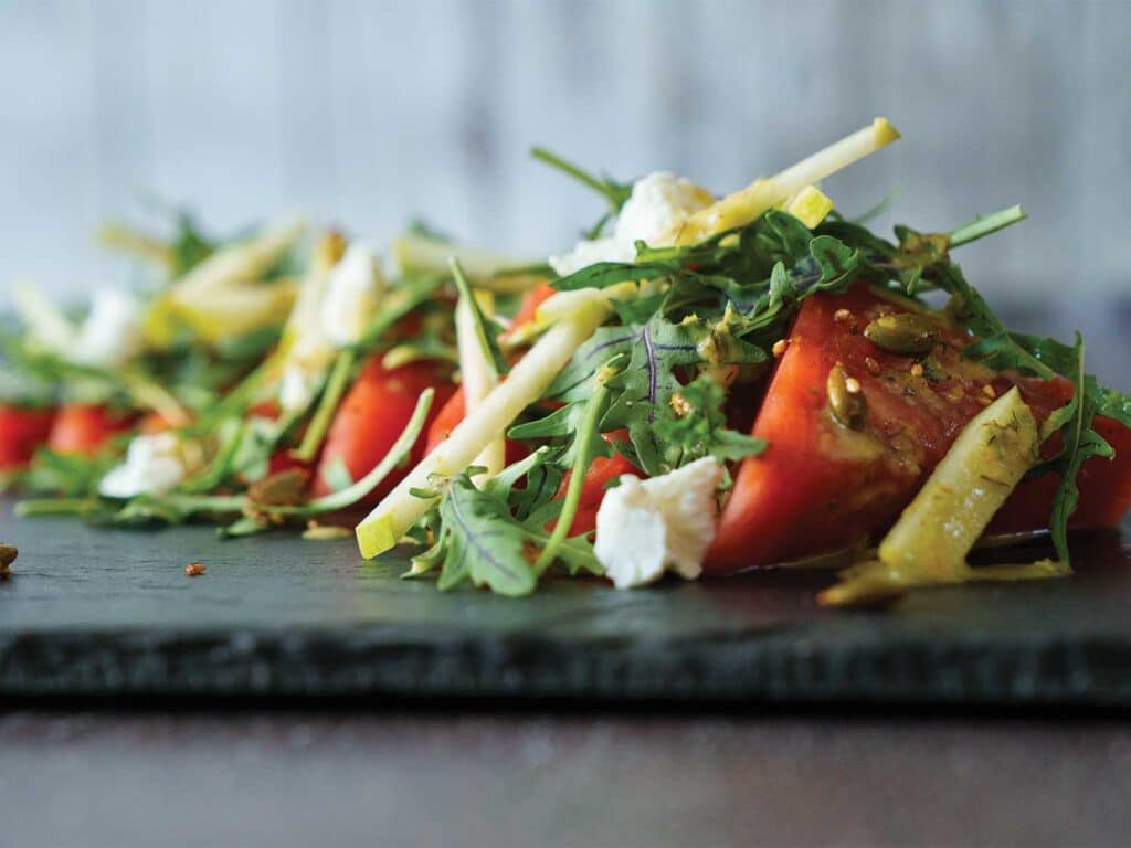 Grilled Watermelon and Green Apple Salad