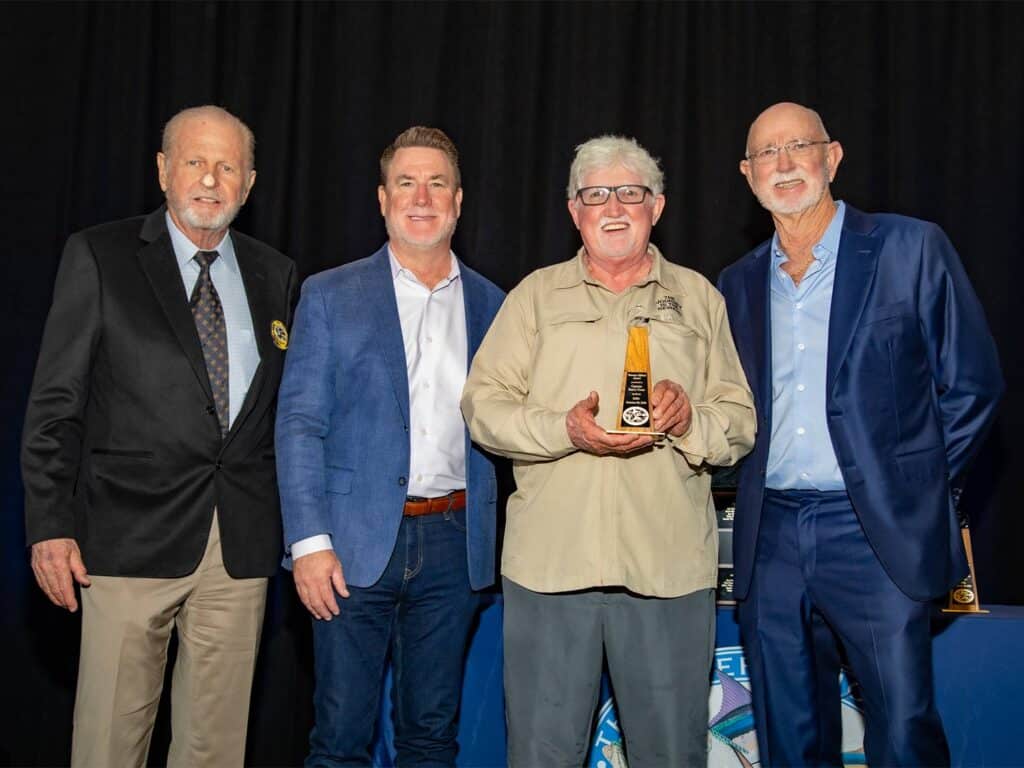 Capt. Barry Cross at the 2025 IGFA Tommy Gifford Awards.