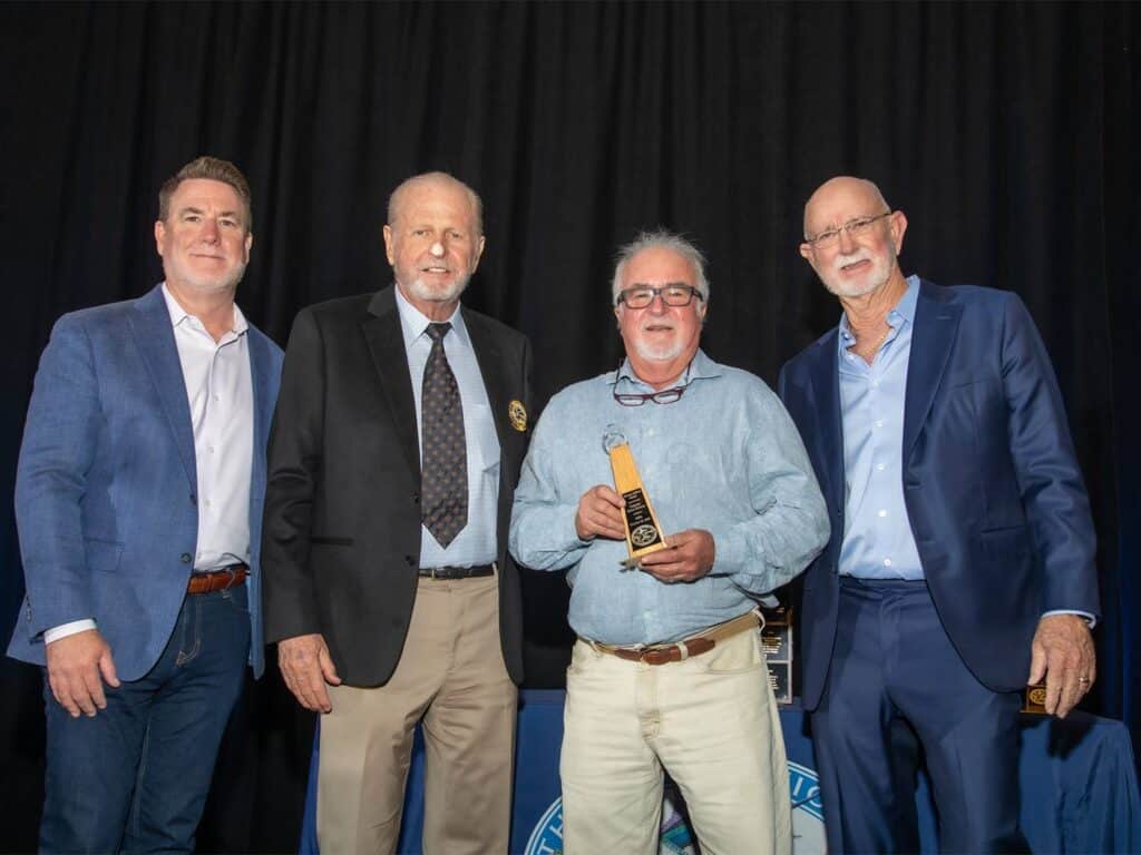 Capt. Gene Grimes at the 2025 IGFA Tommy Gifford Awards.