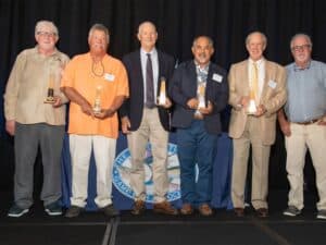 A group of boat captains at the 2025 IGFA Tommy Gifford Awards.