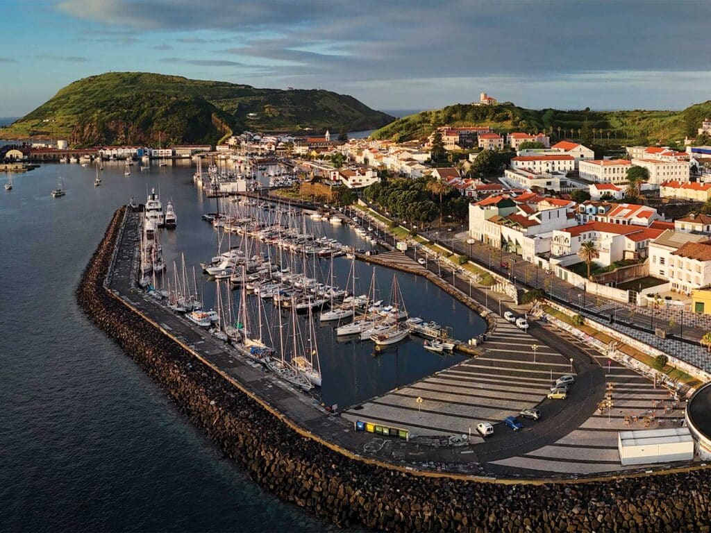 Aerial view of Azores