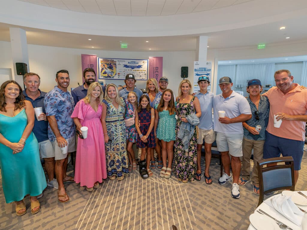 Friends and families gather at the Bermuda Triple Crown