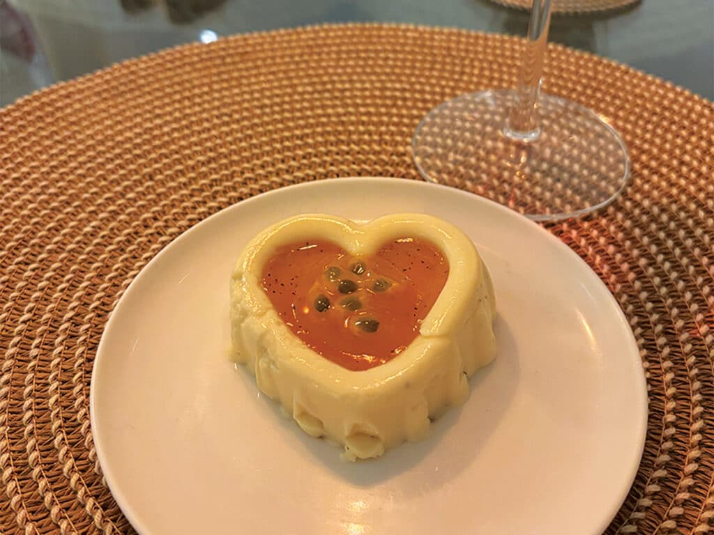 A plate of food at Marina Cap Cana