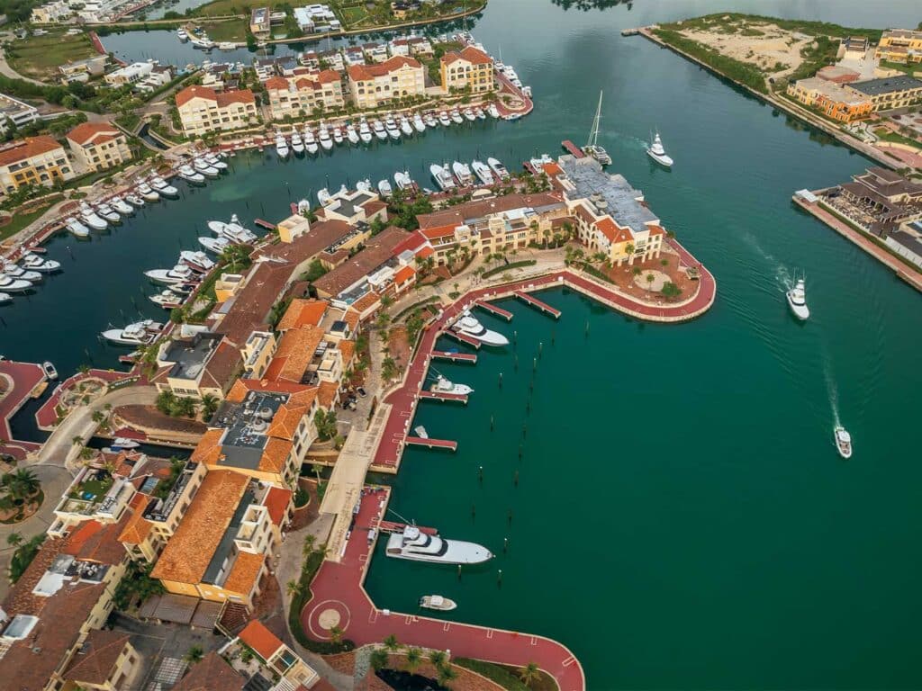 Aerial view of Marina Cap Cana