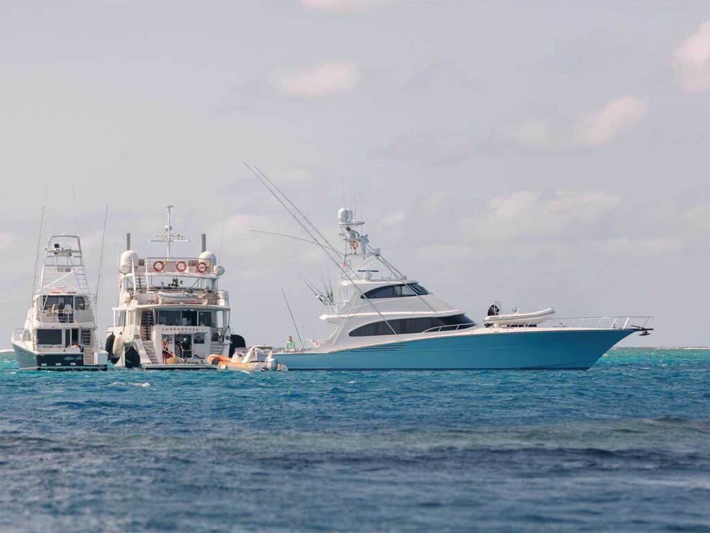 Team Dreamin' On on the water.