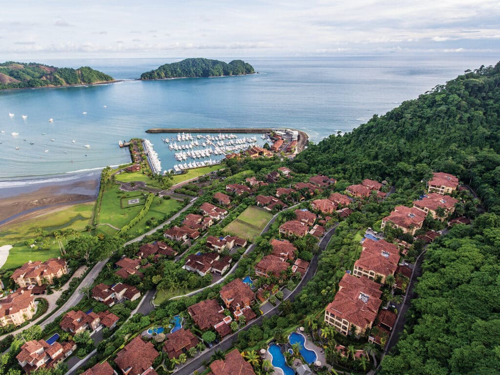 Aerial view of Los Suenos Resort and Marina