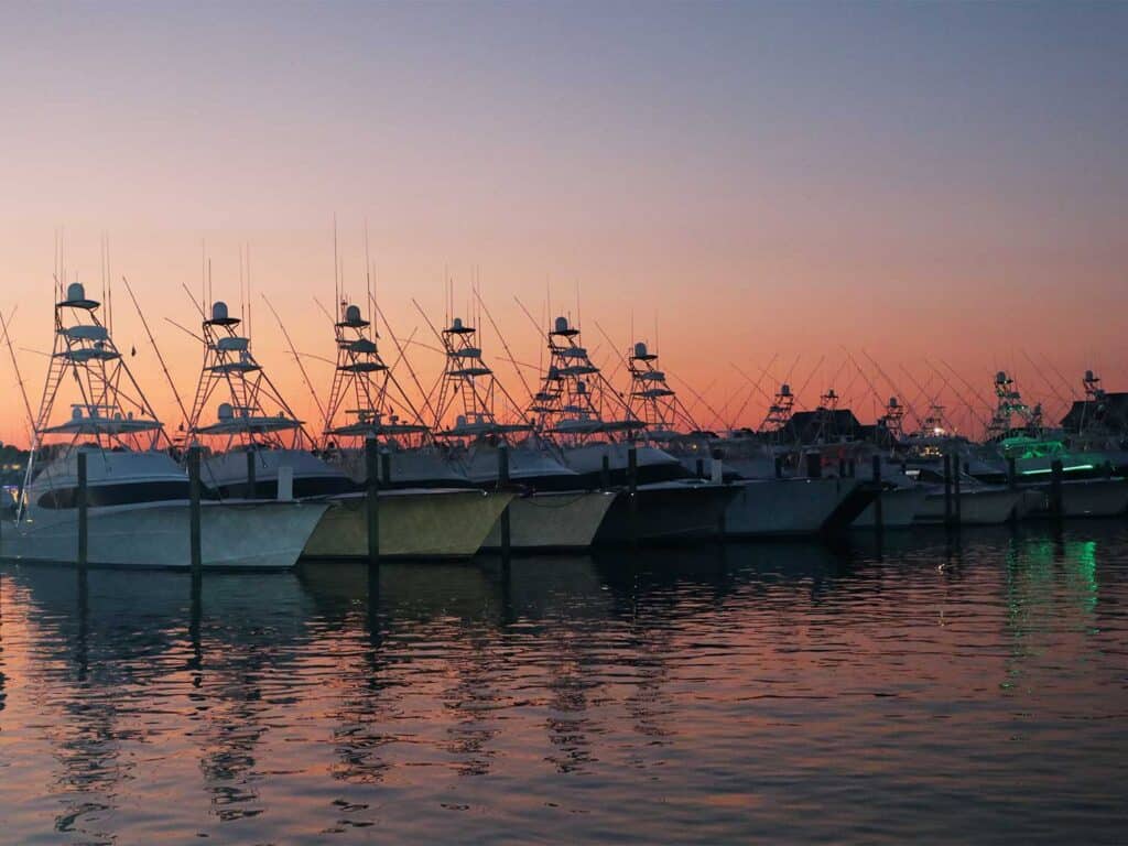 Boats in a marina at the MidAtlantic.