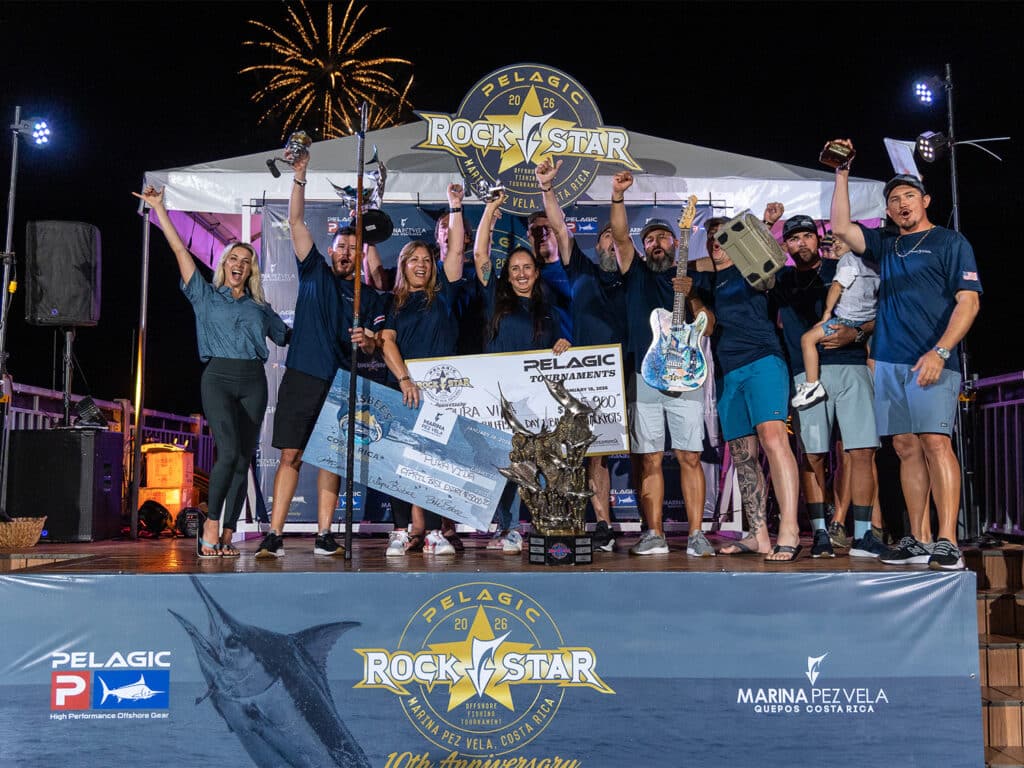 Team Pura Vida at the 2026 Pelagic Rockstar Tournament