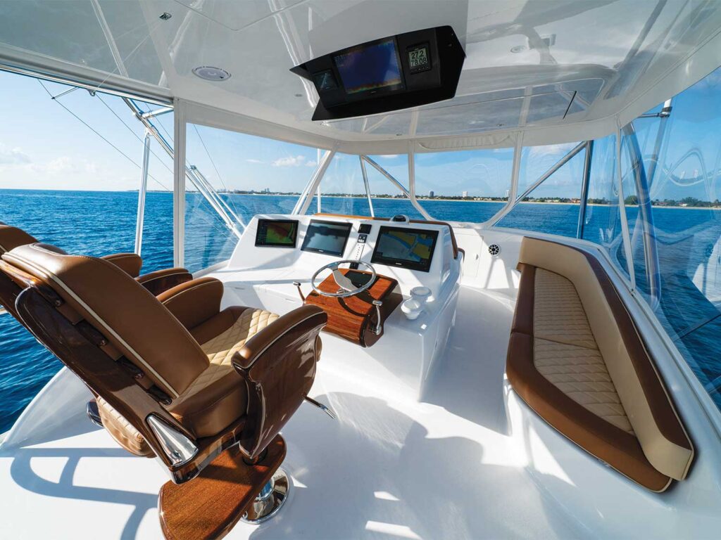 Bridge of the Spencer 64 sport-fishing boat.