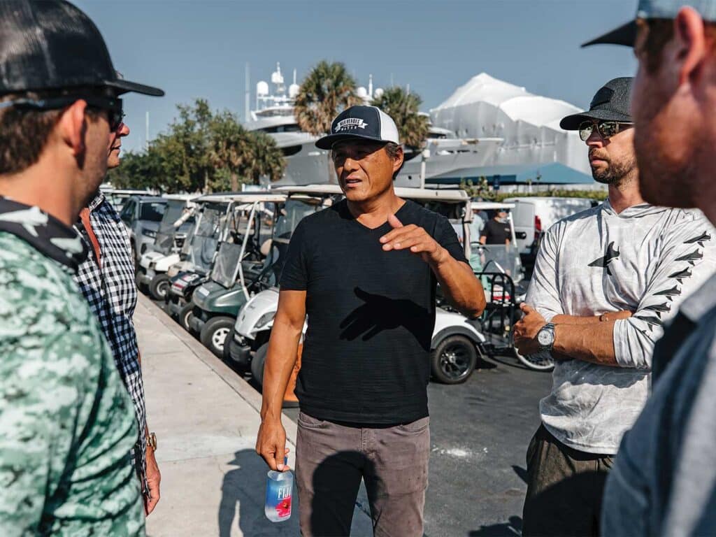 Team Bad Company discussing strategy