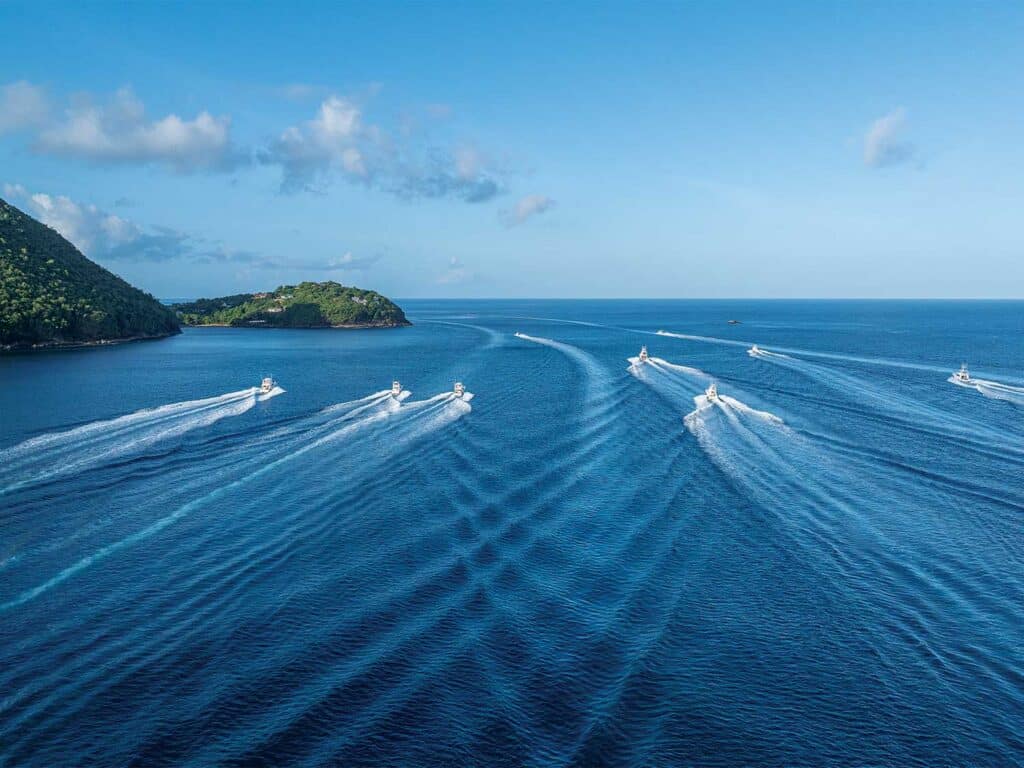 Sport-fishing fleet St. Lucia