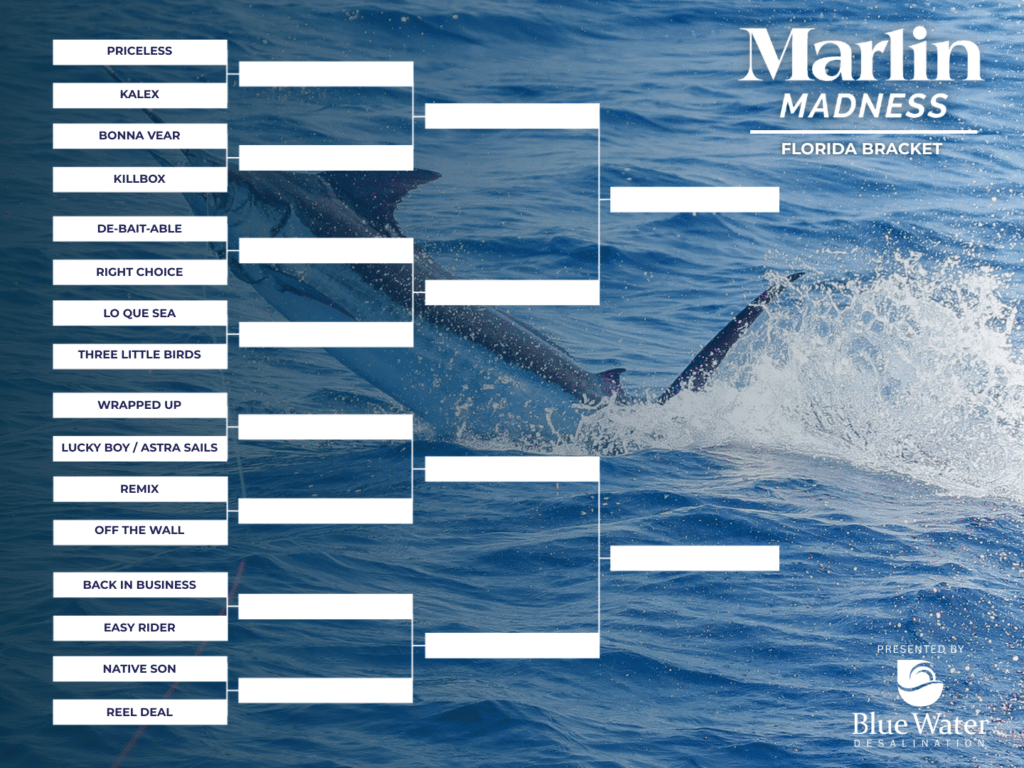 Marlin Madness Bracket Florida Round 1