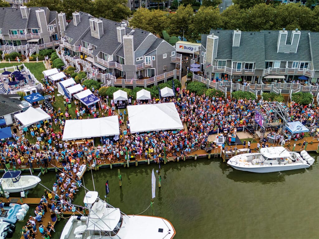 Aerial view of the White Marlin open