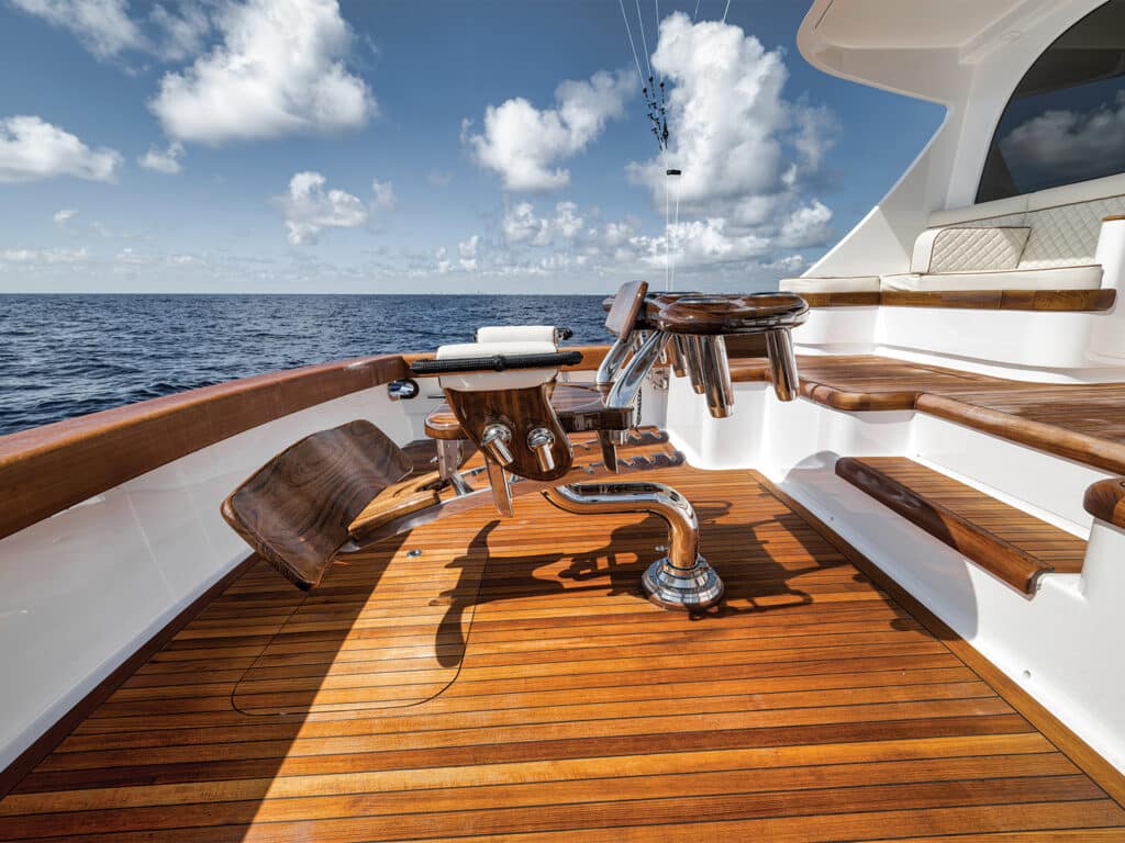 Cockpit of the Jim Smith 72 sport-fishing boat
