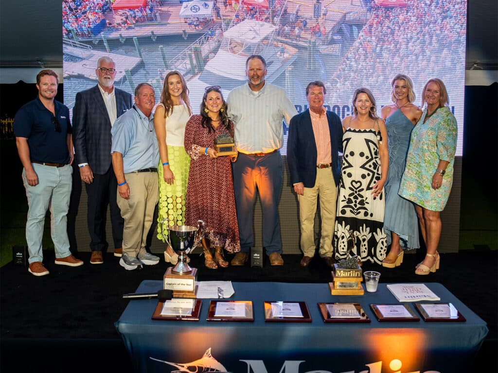 Big Rock Blue Marlin Tournament staff at the 2026 Marlin Awards Cereomy