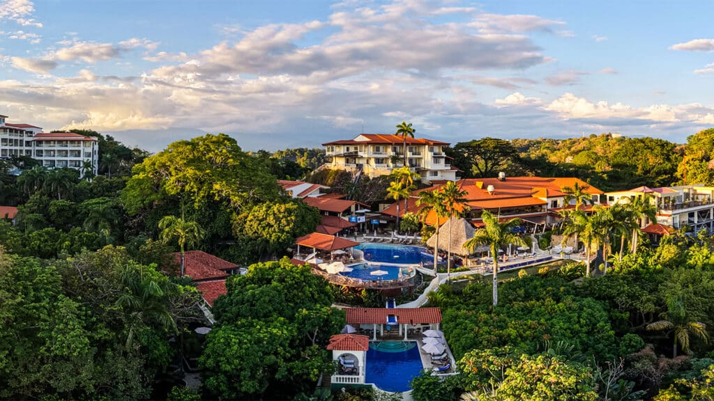 Aerial view of the Parador Nature Resort & Spa