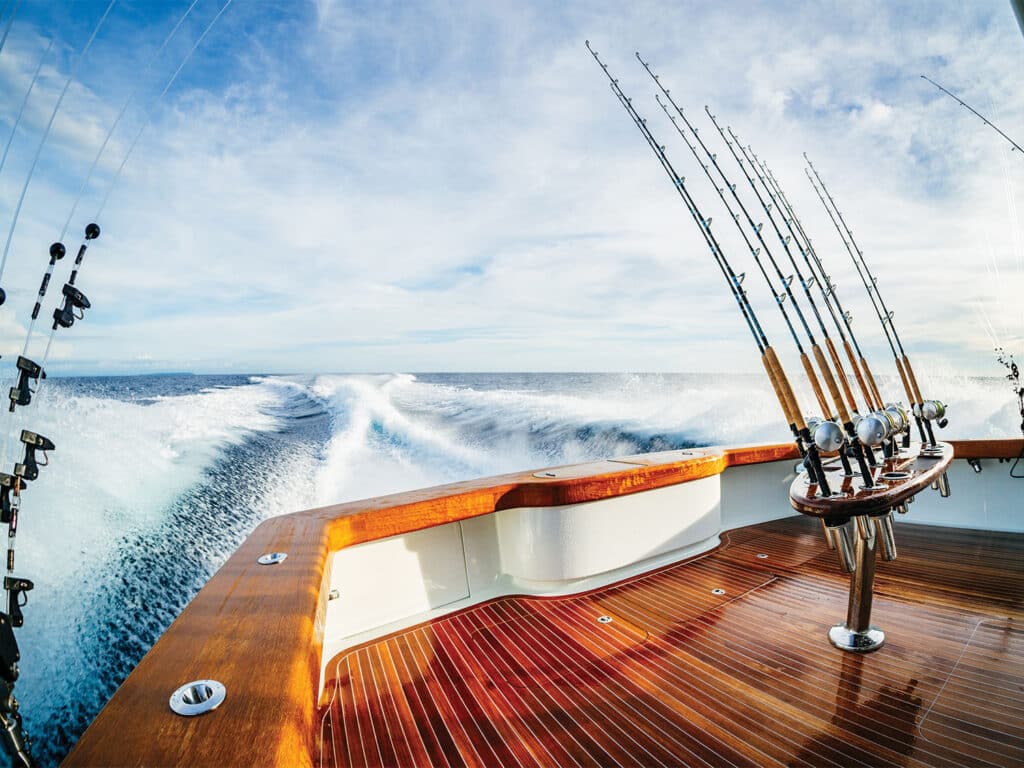 Cockpit of the Bayliss Boatworks 64, Tarheel.
