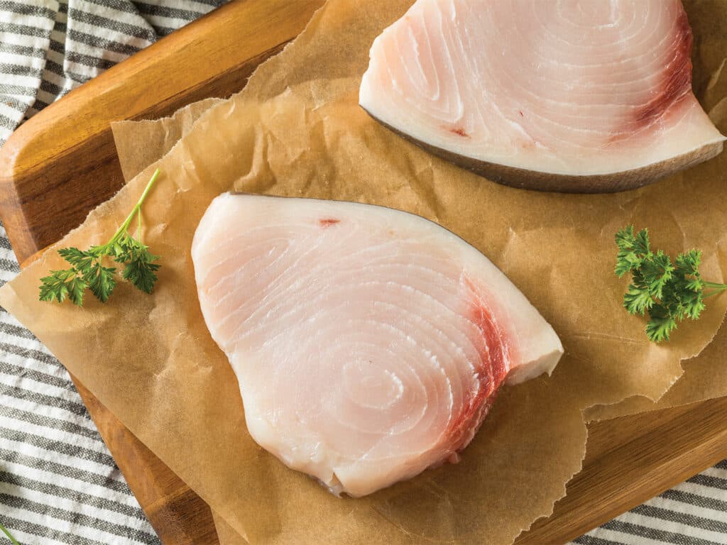 Swordfish fillets