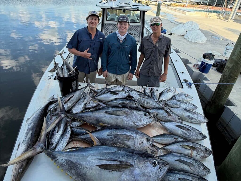 anglers on a boat