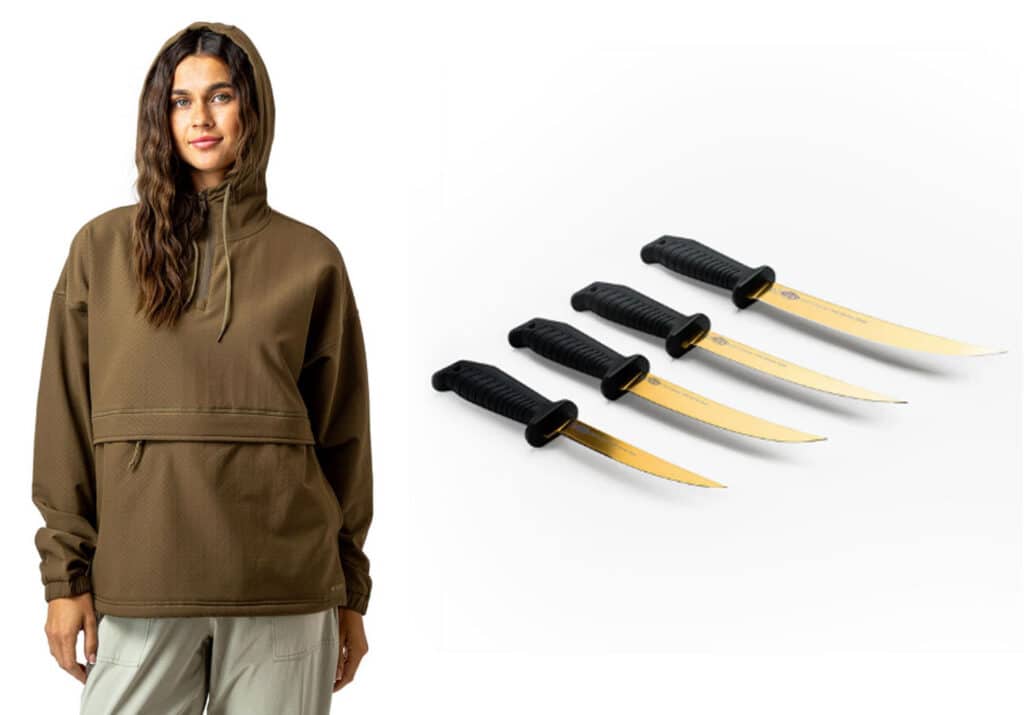 AFTCO Fillet Knives and Women’s Overcast Sweatshirt