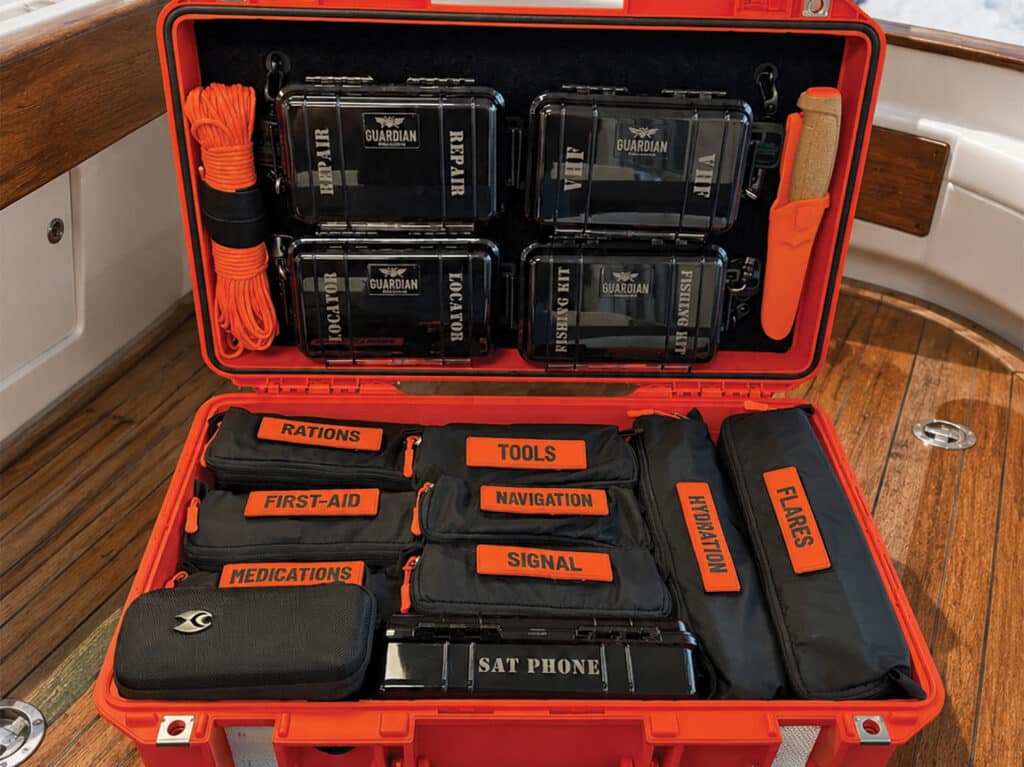 Emergency box offshore anglers