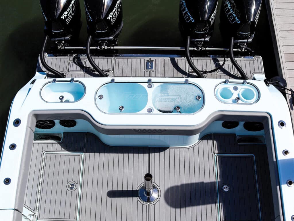 Front Runner 43 Catamaran cockpit
