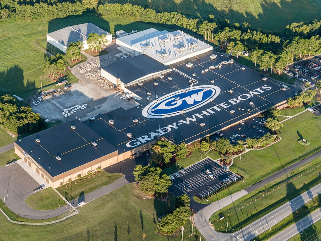 Aerial view of Grady-White factory