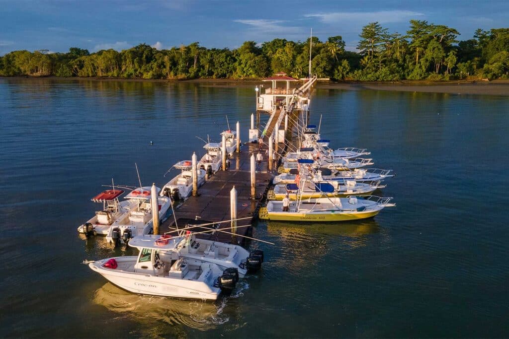 Croc Bay lodge pier
